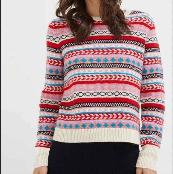 Chinti & Parker Wool Fair Isle Colorfull Sweater XS - Picture 2 of 9